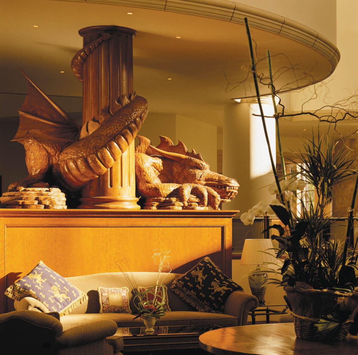 The Resort Hotel Lobby Dragons