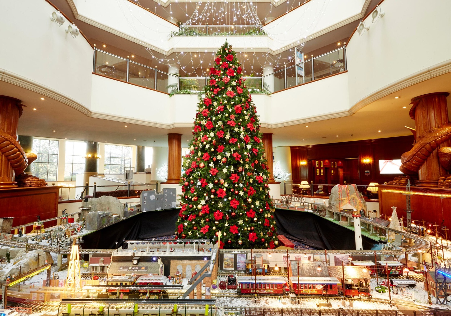 Celtic Manor Resort Lobby at Christmas