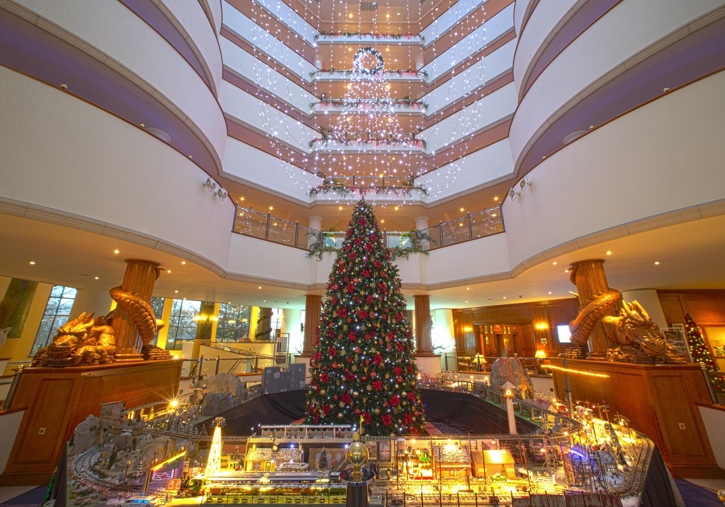 Celtic Manor Resort Lobby Christmas