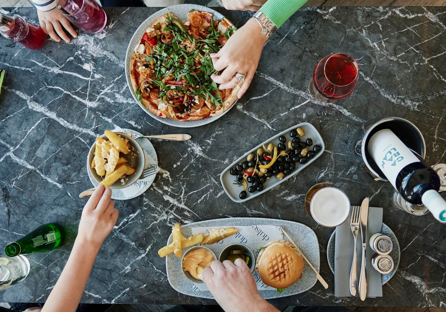 Dining at Tŷ Milford Waterfront