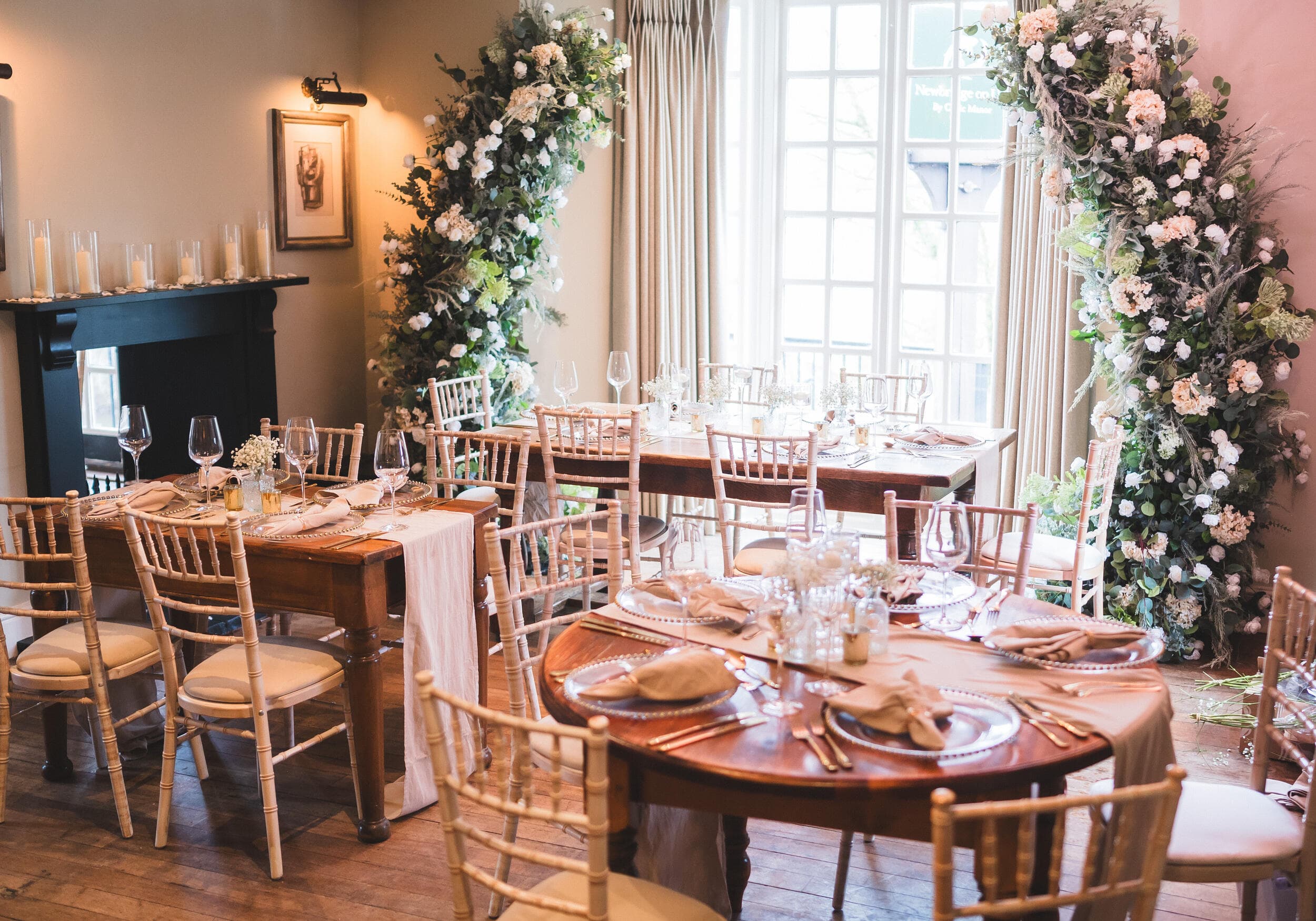 Wedding Setup at Newbridge on Usk