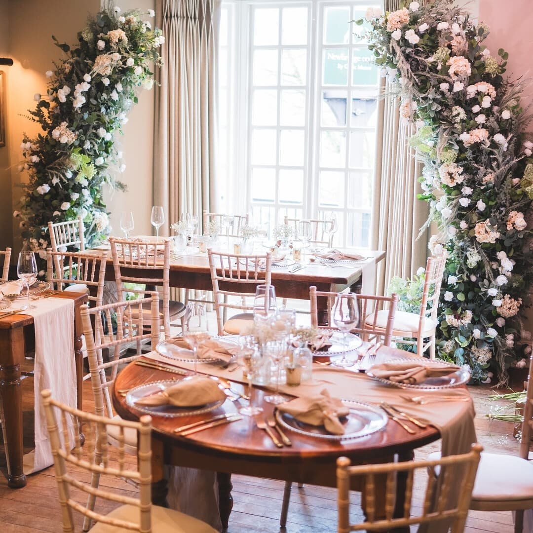 Wedding Setup at Newbridge on Usk