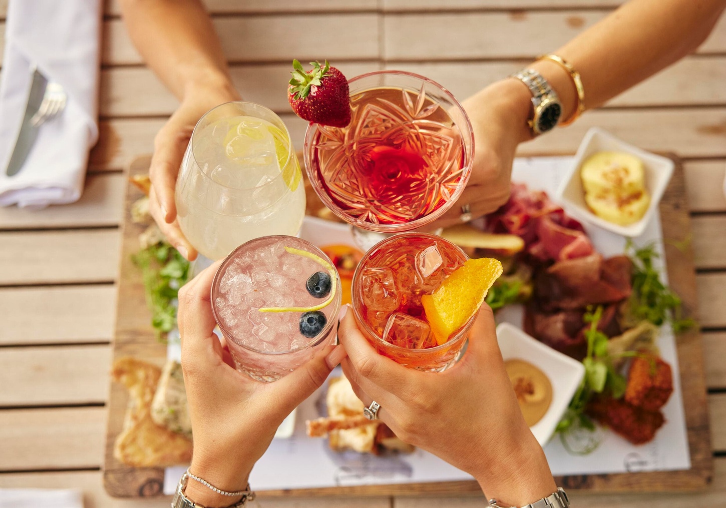 Dining & Drinks on The Cwrt Terrace