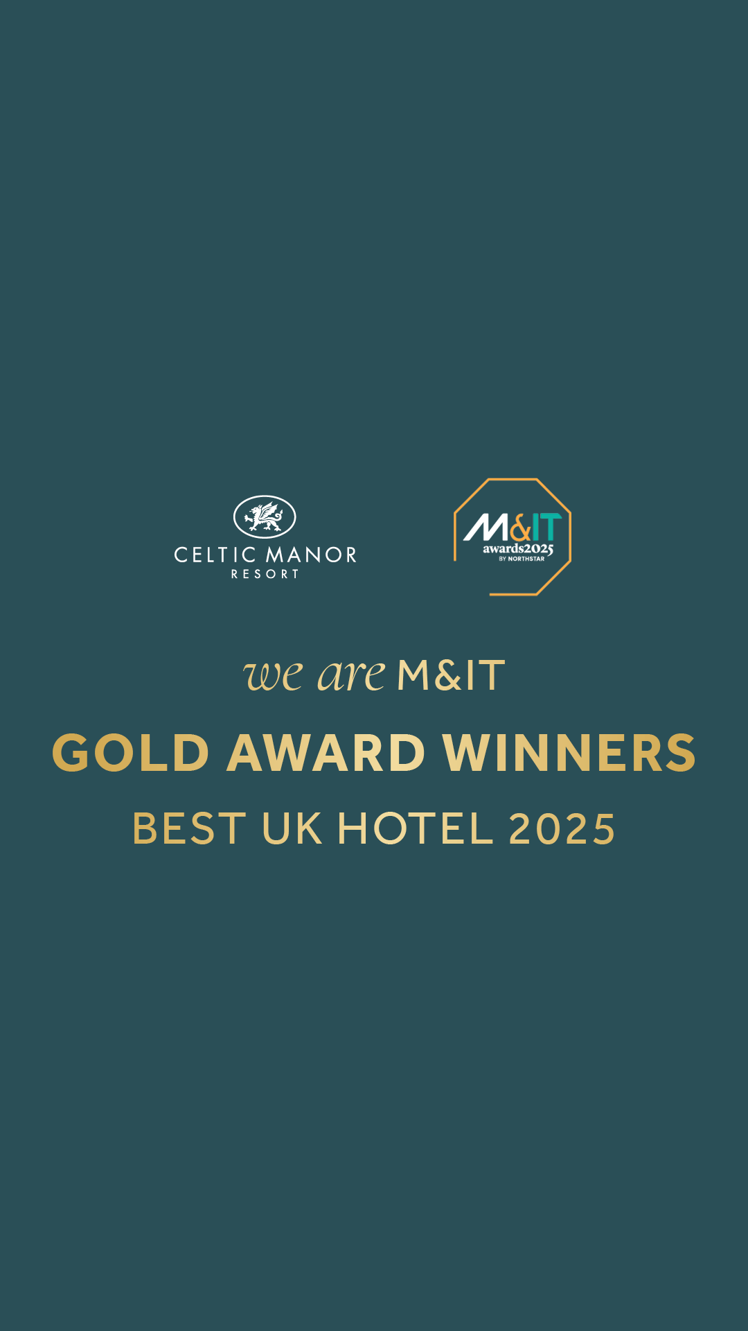 Celtic Manor Resort Gold Winner M&IT Awards