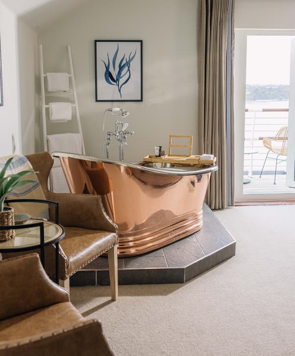 Coastal Suite with Bath Tub at St Brides Spa Hotel in Pembrokeshire